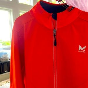 Mission activewear orange jacket size med technical